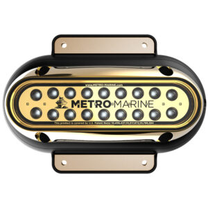 Metro Marine High-Output Elongated Surface Mount Light w/Intelligent Monochromatic LED's - Green, 90&deg; Beam