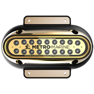 Metro Marine High-Output Elongated Surface Mount Light w/Intelligent Monochromatic LED's - White, 90&deg; Beam