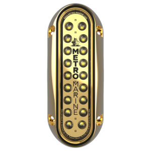 Metro Marine High-Output Elongated Vertical Mount Light w/Intelligent Monochromatic LED's - White, 45&deg; Beam