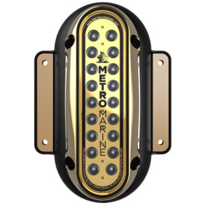Metro Marine High-Output Vertical Surface Mount Light w/Intelligent Monochromatic LED's - Blue, 90&deg; Beam