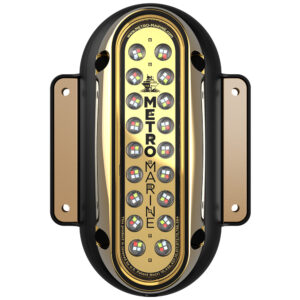 Metro Marine High-Output Vertical Surface Mount Light w/Intelligent Full Spectrum LED's - RGBW, 90&deg; Beam