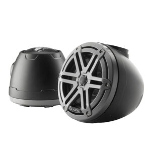 JL Audio M3 VeX&trade; Series 6.5" Enclosed Coaxial Speakers w/Grey Sports Grilles - M3-650VEX-Mb-S-Gm