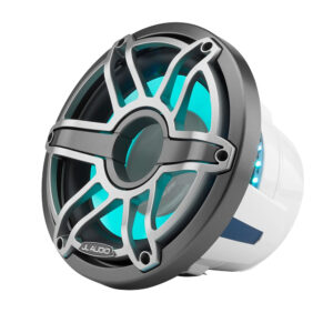 JL Audio M6 10" Marine Subwoofer w/Titanium Sport Grille & Transflective&trade; LED Lighting - M6-10W-S-GmTi-i-4