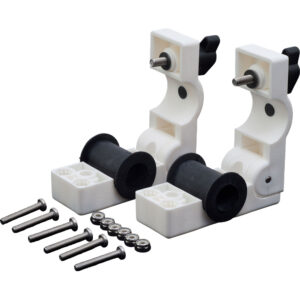 Sea-Dog Removable Round Rail Mount Clamps - Injection Molded Nylon/EDPM/Stainless Steel