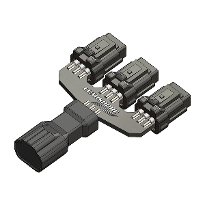 Lumishore Lux Strip & Neon Flex 6-Core 3-Way Splitter