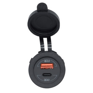Bluewater Round Dual USB/USB-C Charger