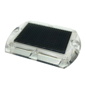 Hydro Glow 3.5" x 4.5" Rectangular LED Ultra Thin Solar Pathway Dock Light 2000K - Amber