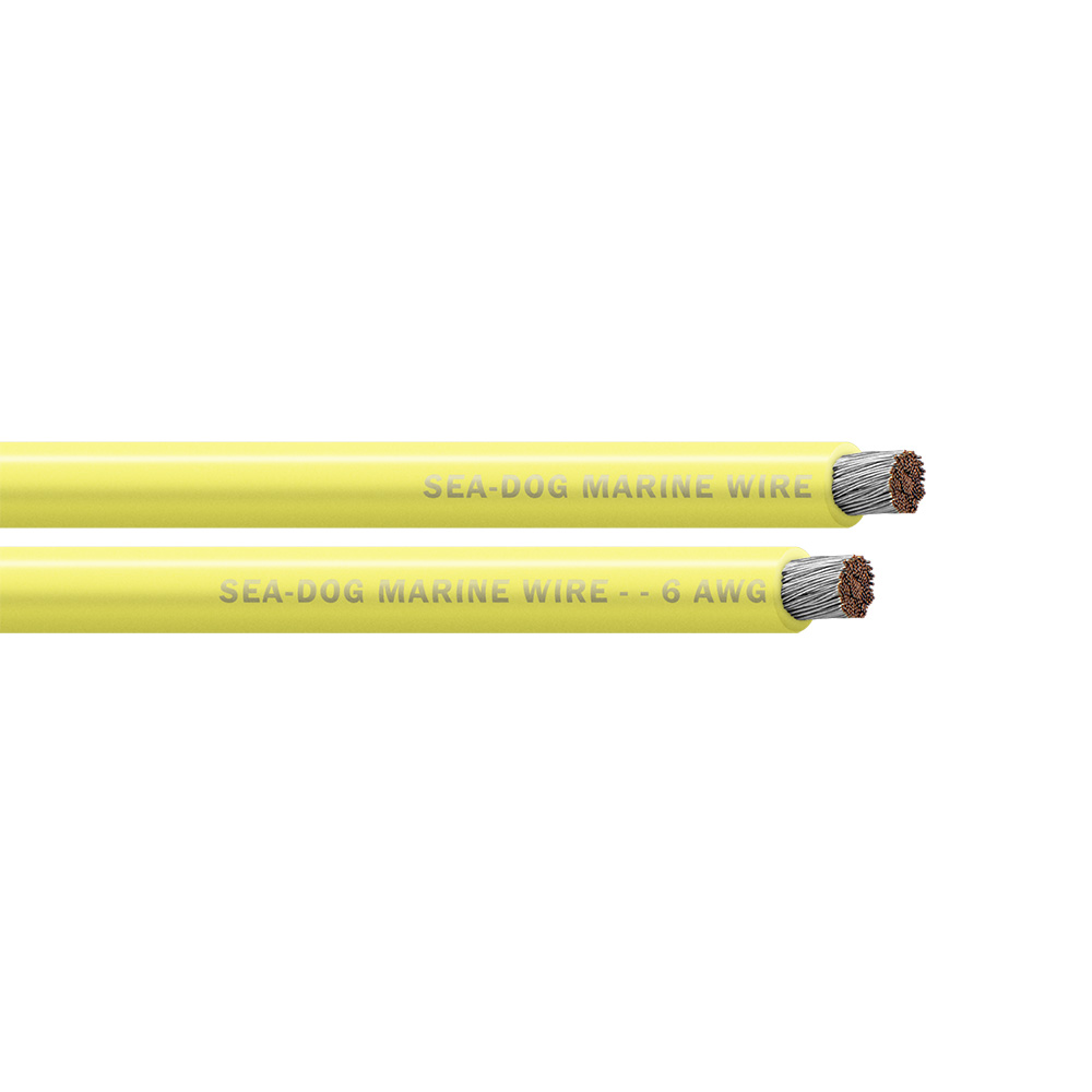 Sea-Dog 6 AWG Yellow Battery Cable - 100'