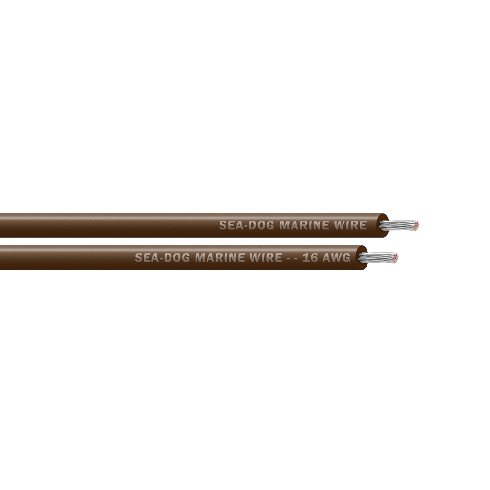 Sea-Dog 16 AWG Brown Primary Wire - 25'
