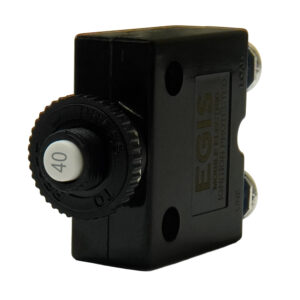 Egis 40A Push Button Panel Mount Circuit Breaker - Screw Terminals