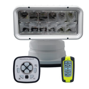 ACR RCL-200 White Wireless LED Searchlight w/URP-103 Wired Point Pad & URH-103 Wireless Handheld Remote