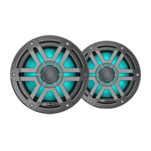 JL Audio M200 Marine Speakers 7.7" w/LED & Grey Sport Grille